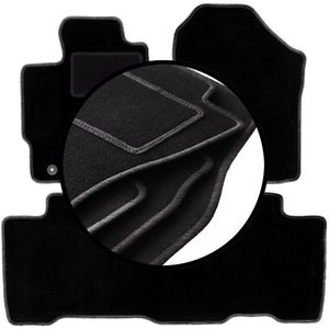 Complete set veloursmatten voor: Toyota Verso-S minivan (2010-2015)
