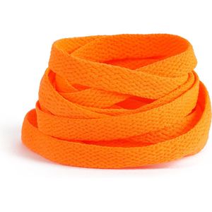 GBG Sneaker Veters 140CM - Neon Oranje - Neon Orange - Schoenveters - Laces