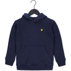 Lyle & Scott Classic Oth Hoody Fleece Truien & Vesten Jongens - Sweater - Hoodie - Vest- Donkerblauw - Maat 128/134