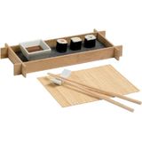 Sushi Set 1pers Pres. Scale - Chopstick+holder - Sauce Cup-placemat