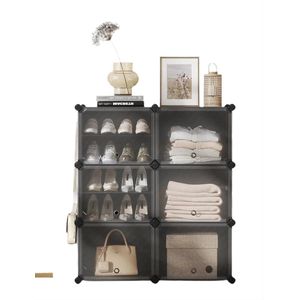 Schuhregal Shoe Cabinet - Schoenopslag - 6 compartimenten - Space Saving - 32cm x 83cm x 156 cm