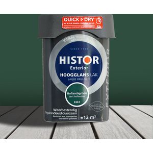 Histor Exterior Lak Hoogglans 0,75 liter - Hollandsgroen