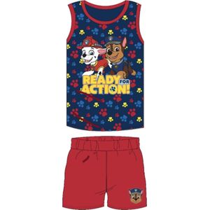 Paw patrol Singlet pyjama-Shortama Katoen Blauw Maat 104