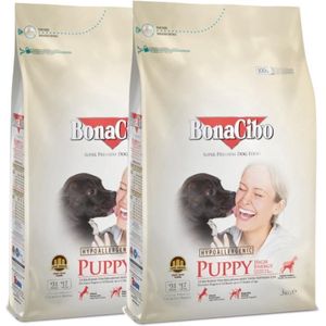 Bonacibo Puppy High Energy - Hypoallergenic Premium Hondenvoer - 2 x 3 kg
