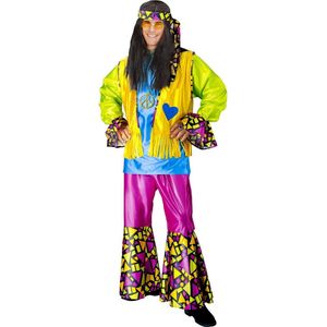 Widmann - Hippie Kostuum - Smoking Hippie Heer Kostuum Man - Multicolor - Large - Carnavalskleding - Verkleedkleding