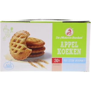 Appel Koeken XL Doos 30 stuks 50 gram apart verpakt De Molen