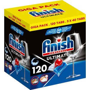 Finish Ultimate All in One Regular Vaatwastabletten - 120 Capsules - halfjaarbox