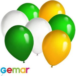 30 ballonnen Ierse kleuren (Ook geschikt voor Helium)