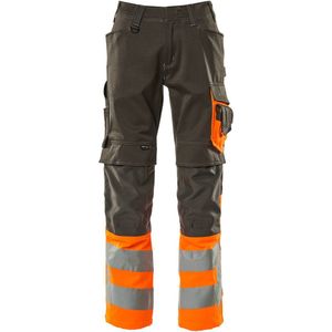 Mascot Safe Supreme Broek met kniezakken 15679-860 - donkerantraciet/hi-vis oranje