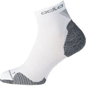 Odlo Socks Quarter Ceramicool Unisex Sportsokken - White - Maat 45-47