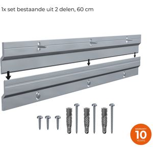 Newly stabiele ophanging voor schilderijen direct aan muur – Verstelbare ophanging – Newly Z100 Powerbar - zbar– 60 cm