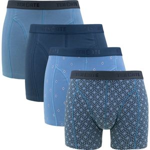 Ten Cate 4-Pack Heren Boxershorts - Ikat pack - XXL - Blauw