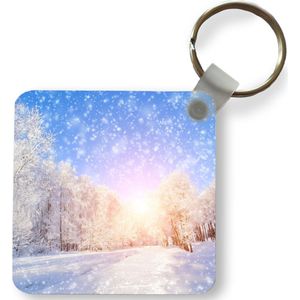 Sleutelhanger - Uitdeelcadeautjes - Sneeuw - Zon - Winter - Plastic