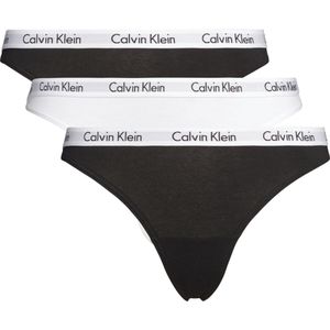 Calvin Klein 3-pack String Dames - Zwart, Wit - Maat L