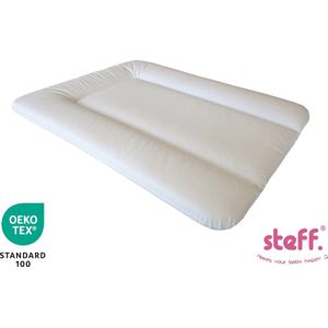 steff - aankleedkussen - 70x50 cm - wit - met kwaliteitslabel OEKO-TEX standard 100