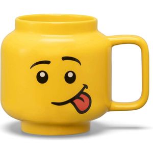 LEGO - Keramische Mok Hoofd Silly 530 ml - Aardewerk - Geel