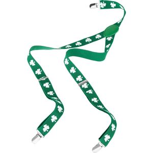 dressforfun - St. Patrick’s Day bretels met klaverbladeren - verkleedkleding kostuum halloween verkleden feestkleding carnavalskleding carnaval feestkledij partykleding - 302561