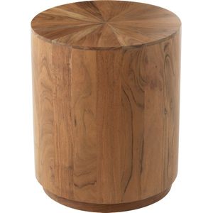 J-Line bijzettafel Rond - hout - naturel