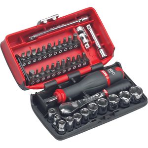 USAG 1/4"" Doppendoos 38-delig met 6-kant doppen en accessoires 609 1/4 EB