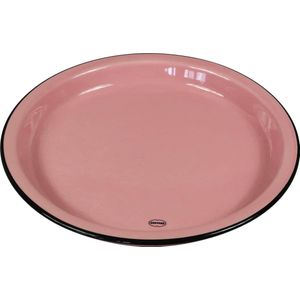 CABANAZ - bord, keramiek, LARGE PLATE, doorsnede 27 cm, roze