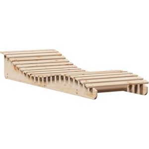 vidaXL - Ligbed - 205x70x31,5 - cm - massief - grenenhout