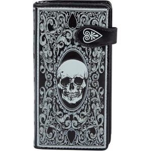 Shagwear Portemonnee Dames - Pasjeshouder - Portefeuille Dames - Kunstleer - Skull Card (009855Z)