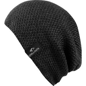 Chillouts beanie muts Osaka dark grey in one size