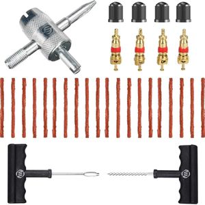 Equivera Bandenreparatieset Auto - Bandenreparatie Set - Banden Reparatieset Auto - Autoband Reparatie - Bandenreparatiekit - Autoband Reparatie - Autoband Repareren