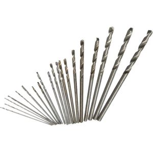 Boorset - 20 Delig - HSS Boorset - Mirco en Mini Boren - 0.3-1.6 mm - In Bewaardoos