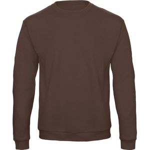 Sweatshirt Unisex S B&C Ronde hals Lange mouw Brown 50% Katoen, 50% Polyester