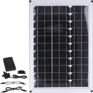 Solar Waterpomp 20W 800L-H 12V 5 Meter Lift Geluidsarme Dompelpomp voor Vijvers-Tuin - Solar Fontein Pomp .