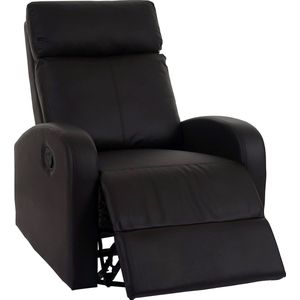 Cosmo Casa TV Fauteuil - Premium - Relaxstoel schommelstoel met schommelfunctie - Draaibaar - Kunstleer bruin