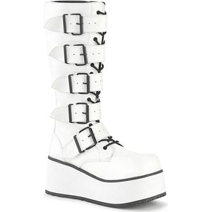 DemoniaCult - TRASHVILLE-518 Plateau Laarzen - US 9 - 41 Shoes - Wit