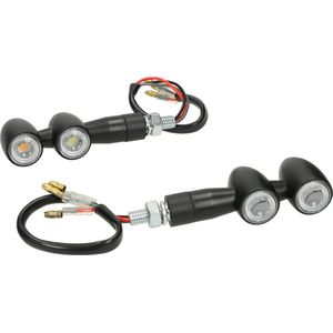 Tun’R knipperlichtset Duo zwart voorzijde (met parkeerlicht)