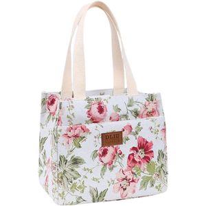 Nivard Koeltas - Koelbox - Koelelementen - Coolbox - Auto - Lunchtas - Strand - Rode Bloemen