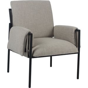 Bronx71® Fauteuil Urban linnen taupe