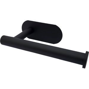 Sanics Dolphin WC Rolhouder Zonder Boren - Toiletrolhouder Zelfklevend - WC Papier Houder - Closetrolhouder Zwart RVS