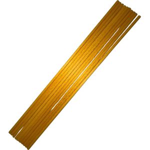 Luxe Losse Aromatherapie Geurstokjes - 25 Stuks - Gele Vezel - 26cm x 4mm - Geurverspreiders - Navulling Geurstokjes Geel - Diffuser