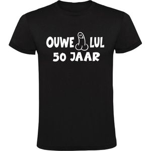 Ouwe lul 50 jaar Heren T-shirt - verjaardag - 50e verjaardag - jarig - vader - papa - vijftig - abraham - grappig - cadeau