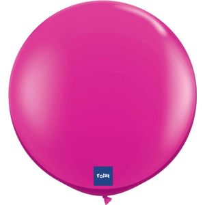 Folat - Folatex ballon XL Magenta 90 cm 1 stuks