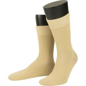 6 Pack - Basset Sokken - Sokken Heren - Grote Maat - Naadloos - Beige - Maat 47-50