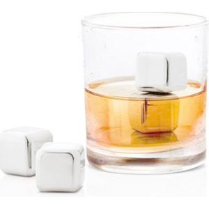 Blomus Lounge Stalen ijsklontjes set 4 stuks