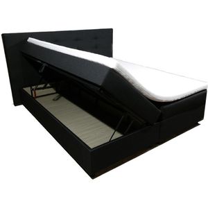 Luxe Opberg Boxspring Set Wings 180x200 Antraciet