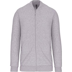Pullover/Cardigan Heren 3XL Kariban Lange mouw Oxford Grey 80% Katoen, 20% Polyester