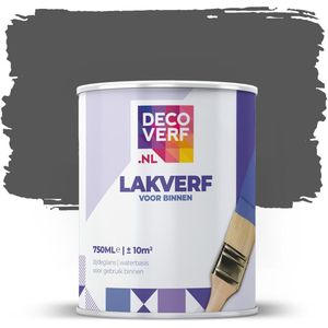 Decoverf lakverf koolgrijs, 750ml