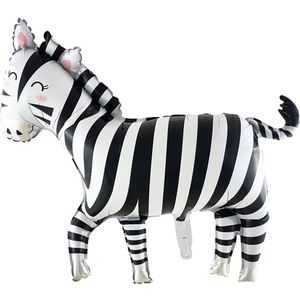 Folie ballon Jungle Zebra XL - folie - ballon - zebra - jungle - safari - decoratie - kinderkamer