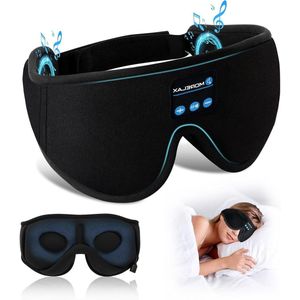 3D Slaapmasker met Bluetooth-hoofdtelefoon voor zij-/rugslapers | Draadloos muziek-oogmasker met cadeau voor vrouwen