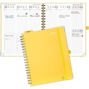 Equivera Weekplanner 2025 - Weekly Planner - Agenda - Kalender - Maandplanner - Famillieplanner