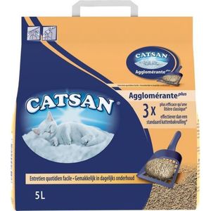 CATSAN Clump mineraal strooisel 5 L - Voor katten
