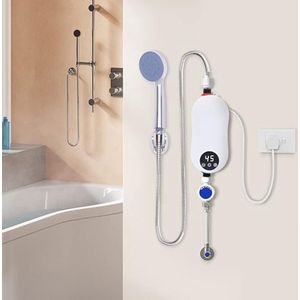 Doorstroomverwarmer - Doorstroomboiler – Doorstroom Boiler voor Douche - Inclusief Accessoires- 5500W - Wit